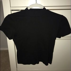 Black brandy Melville mock neck shirt